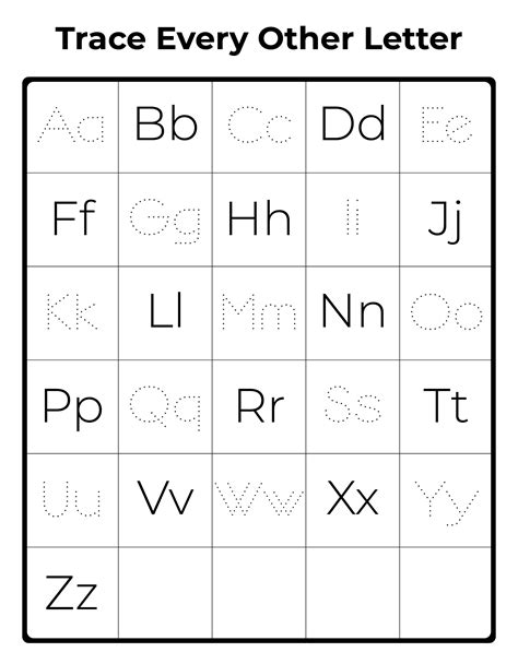 Printable Upper And Lower Case Letters